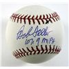 Image 1 : Bob Feller 107.9 MPH Autographed Baseball -- Reggie Jackson Authentics.