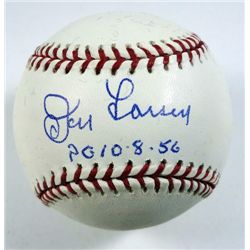 Don Larsen AUTOGRAPHED Baseball  --  Reggie Jackson Authentics.