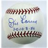 Image 1 : Don Larsen AUTOGRAPHED Baseball  --  Reggie Jackson Authentics.
