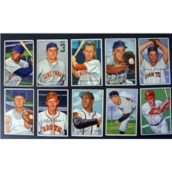 10 - 1952 Bowman Baseball Cards  mostly VGEX or Better