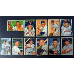 10 - 1952 Bowman Baseball Cards mostly VGEX or Better.