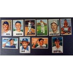 10 - 1951 Bowman Baseball Cards  mostly VGEX or Better