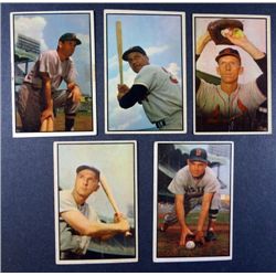 5 - 1953 Bowman Color Baseball Cards    VGEX-VG