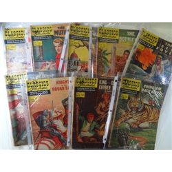 CLASSICS Illustrated Lot    9 Comics, Original Issues