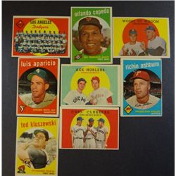 1959 Topps Star Card Lot - 8 cards - Mostly EX+