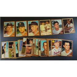 1962 Topps Baseball Lot (34 cards)  Maris, Cepeda, Aparicio