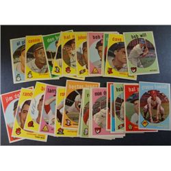 1959 Topps Baseball Lot (30 cards)  Beautiful  NM-EM