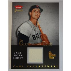 Carl Yastrzemski 2004 Fleer Glory of their Time---Game Worn Jersey Card  - Mint