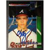 Image 1 : Chipper Jones AUTOGRAPHED Baseball Card.
