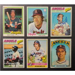 6 - Angels AUTOGRAPHED Cards