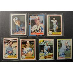 7 - Expos AUTOGRAPHED Cards