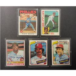 5 - Phillies AUTOGRAPHED Cards