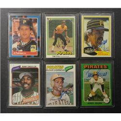 6 - Pirates AUTOGRAPHED Cards