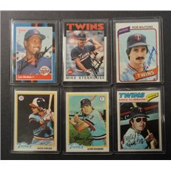 6 - Twins AUTOGRAPHED Cards