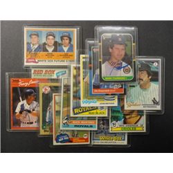 13 -AUTOGRAPHED Baseball Cards -Red Sox -Royals-Tigers-White Sox-Orioles-Yankees