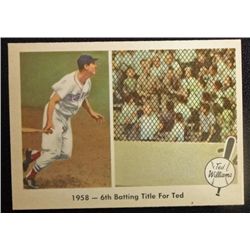 1959 FLEER TED WILLIAMS #62 6TH BATTING TITLE  NM-MT