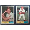Image 2 : 5 - 1961 Topps Baseball Big Star Card Lot.  All EM-EX