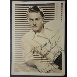 Autographed 5x7 Fan Portrait from 1930's