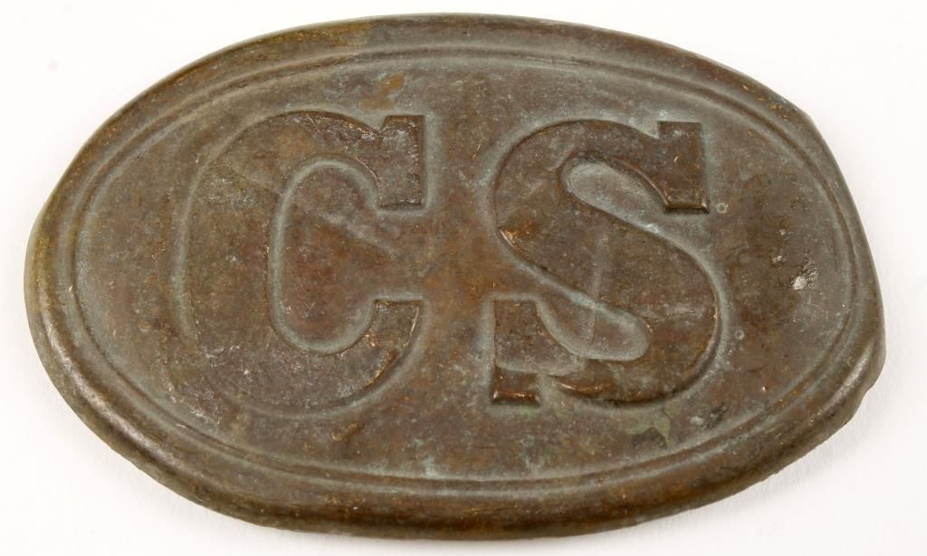 Confederate States 'CS' Enlisted Mans Belt Buckle