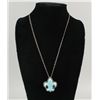 Image 1 : Fleur de Lis Turquoise Necklace