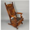 Image 2 : Antique American Rocker Leather Set