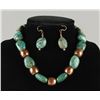 Image 1 : Turquoise and Copper Nugget Necklace