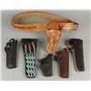 Image 1 : Lot of 5 Western Holsters and 1 Rig