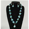 Image 1 : Turquoise and Amber Nugget Necklace