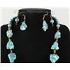 Image 2 : Turquoise and Amber Nugget Necklace