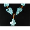 Image 3 : Turquoise and Amber Nugget Necklace