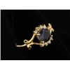 Image 2 : 14K Iolite & Diamond Ring