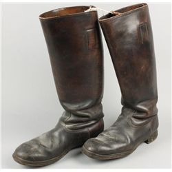 WWII German Leather Officers Boots