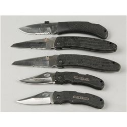 Lot of 5 S&W Folding Knives