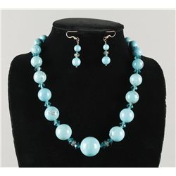 Round Turquoise and Crystal