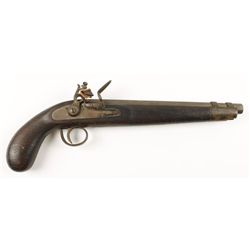 Unknown Maker Flintlock Pistol Cal ~52 SN:NVSN