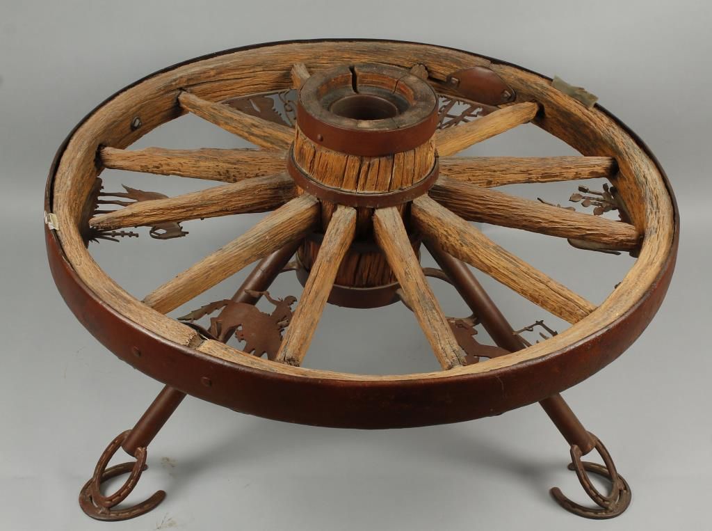 Wagon Wheel Coffee Table