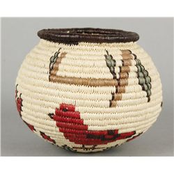 Northern Plains Indian Small Bird Basket