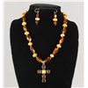 Image 1 : Amber Necklace with Cross Pendant