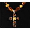 Image 3 : Amber Necklace with Cross Pendant