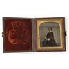 Image 1 : Cased Ambro Type Photograph of a Young Woman