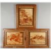 Image 1 : Lot of 3 Reverse Paintings on Glass