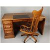 Image 2 : Oak 2 Piece Computer Desk
