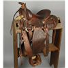 Image 1 : S.A. Wade Floral Tooled Saddle