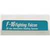 Image 1 : F-16 Fighting Falcon Advertising Sign