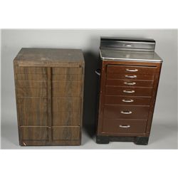 Lot of 2 Dentist Office Cabinets