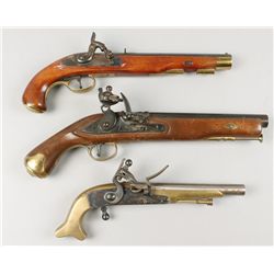 Lot of 3 Blackpowder Pistols