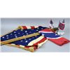 Image 1 : Flag lot with 48 Star American Flag on Standard;