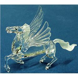 A  Retired 1997 Swarovski Crystal Winged Horse