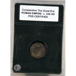 PGS Certified "Constantine the Great" Roman Coin