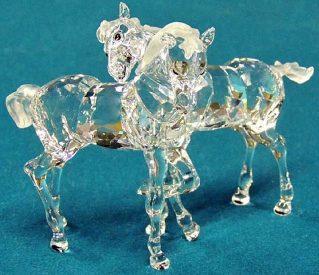 A Wonderful Swarovski Retired Piece "Foals"